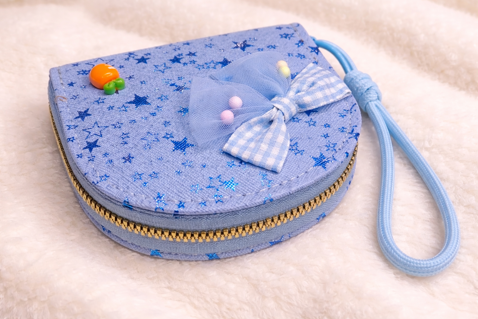 Starry Bow Mini Wallet Pouch for Girls & Women
