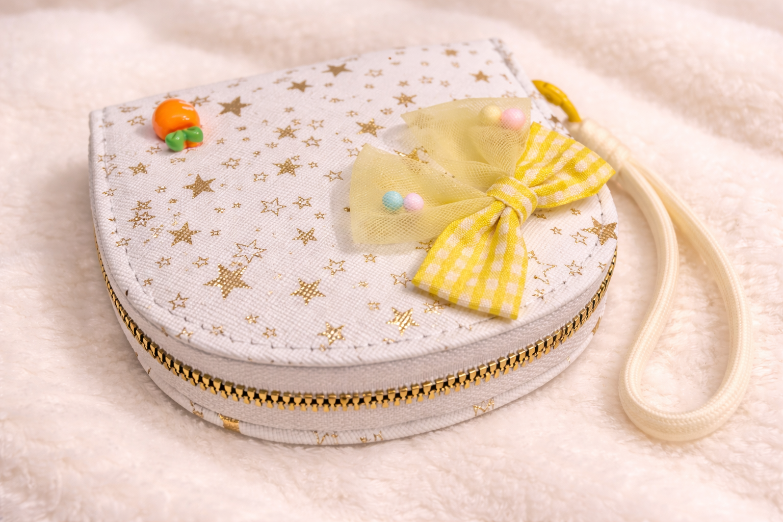 Starry Bow Mini Wallet Pouch for Girls & Women