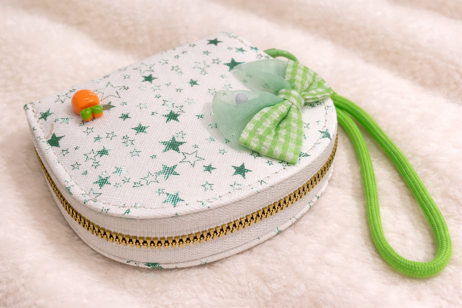 Starry Bow Mini Wallet Pouch for Girls & Women