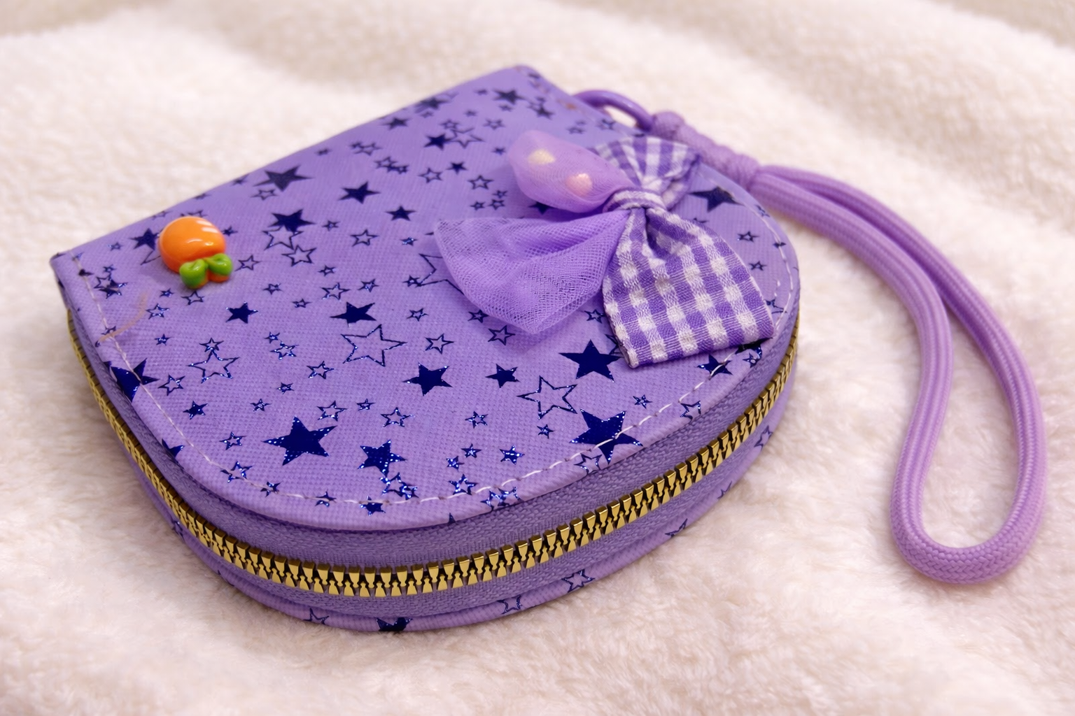 Starry Bow Mini Wallet Pouch for Girls & Women